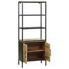 vidaXL Highboard Καφέ 70 x 35 x 180 εκ. Μασίφ ξύλο μάνγκο