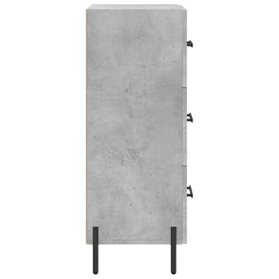 vidaXL Ντουλάπι Γκρι Σκυροδέματος 34,5x34x90 εκ. Επεξεργασμένο Ξύλο