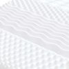 vidaXL Στρώμα Αφρού 7 Ζωνών Σκληρότητα 20 ILD Λευκό 90 x 210 εκ.