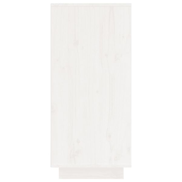 vidaXL Συρταριέρα Λευκή 60 x 34 x 75 εκ. από Μασίφ Ξύλο Πεύκου