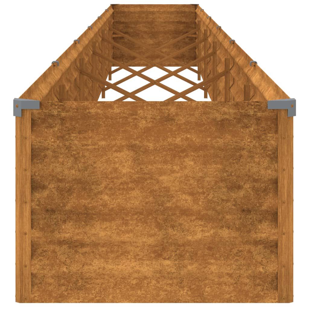 vidaXL Ζαρντινιέρα 580 x 50 x 36 εκ. από Ατσάλι Σκληρυθέν στον Αέρα
