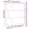 ντουλάπι βιβλίων vidaXL Παλιό ξύλο 80x24x96 cm Κατασκευασμένο ξύλο