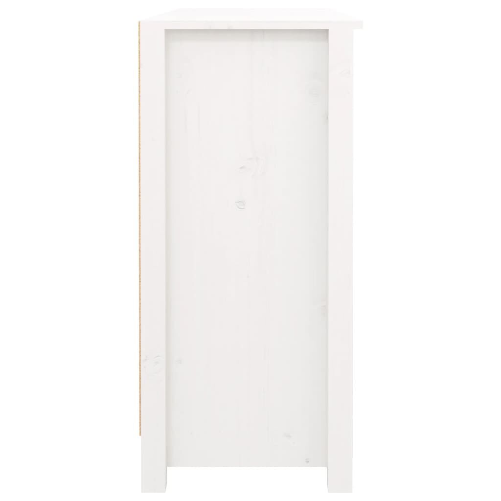 vidaXL Μπουφές Λευκός 100 x 35 x 75 εκ. από Μασίφ Ξύλο Πεύκου