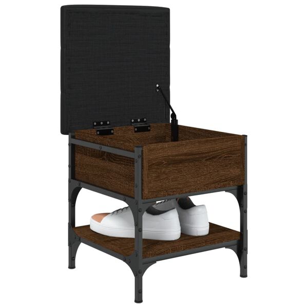 vidaXL Παπουτσοθήκη Καφέ Δρυς 42x42x45 εκ. από Επεξεργασμένο Ξύλο