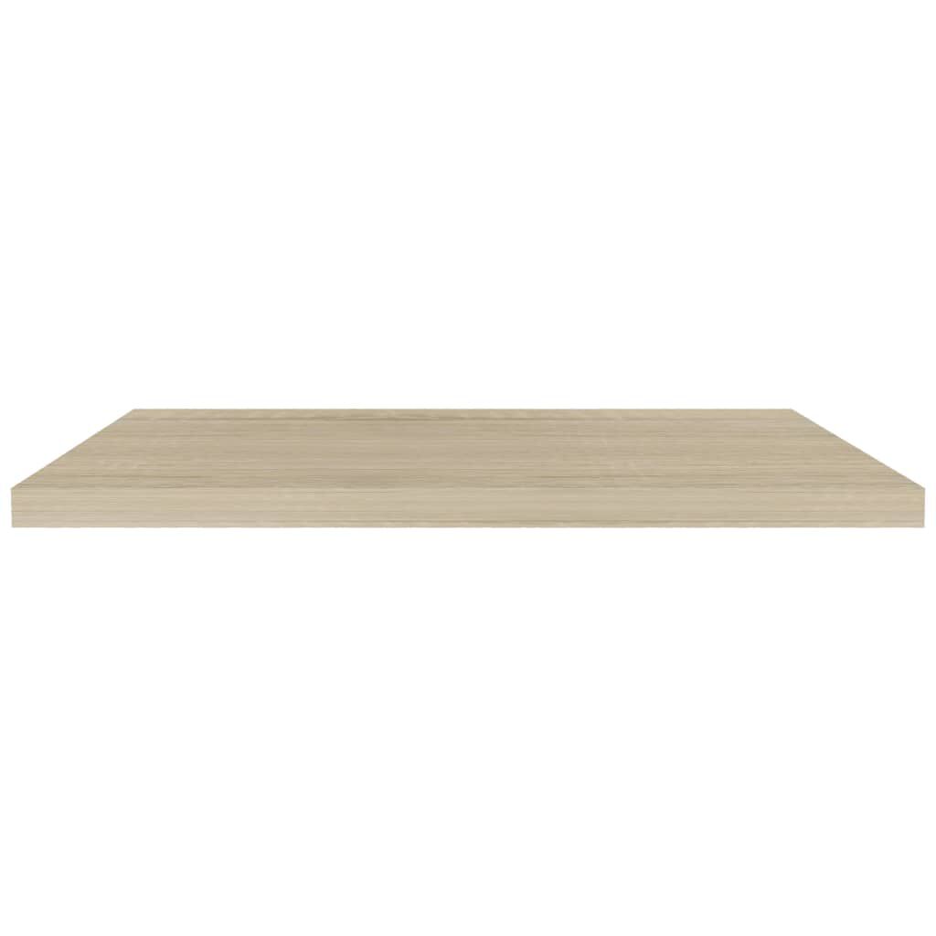 vidaXL Ράφια Τοίχου 2 τεμ. Χρώμα Δρυός 90x23,5x3,8 εκ. MDF
