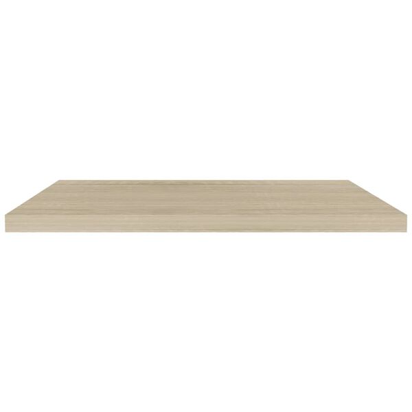 vidaXL Ράφια Τοίχου 2 τεμ. Χρώμα Δρυός 90x23,5x3,8 εκ. MDF