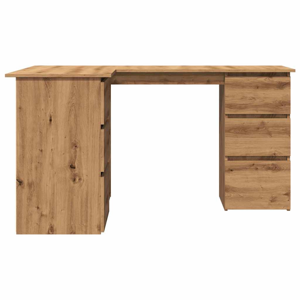 vidaXL Γωνιακό γραφείο Artisan Oak 145x100x76 cm Κατασκευασμένο ξύλο