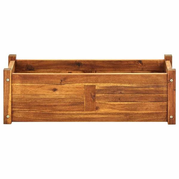 vidaXL Ζαρντινιέρα Υπερυψωμένη 76 x 27,6 x 25 εκ. από Ξύλο Ακακίας