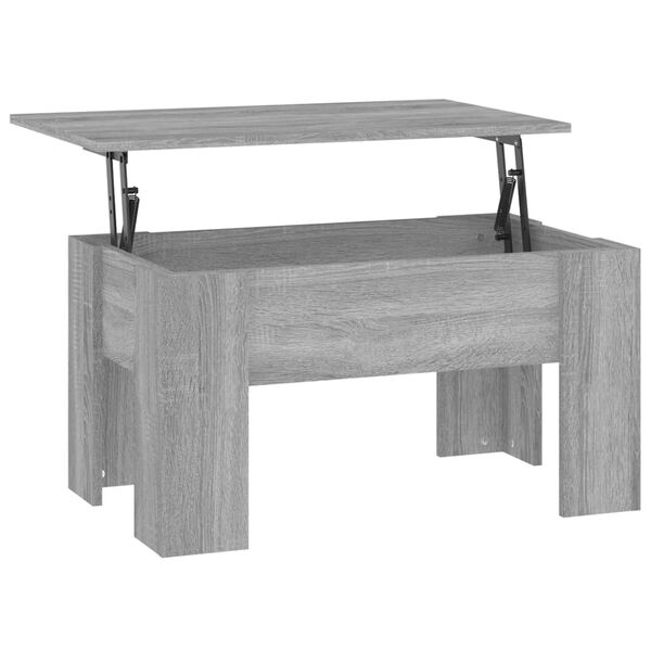 vidaXL Τραπεζάκι Σαλονιού Γκρι Sonoma 79x49x41 εκ. Επεξεργασμένο Ξύλο