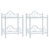 vidaXL &Kappa;&omicron;&mu;&omicron;&delta;ί&nu;&alpha; 2 &tau;&epsilon;&mu;. &Lambda;&epsilon;&upsilon;&kappa;ά 45x30,5x60 &epsilon;&kappa;. &Alpha;&tau;&sigma;ά&lambda;&iota; &kappa;&alpha;&iota; &Psi;&eta;&mu;έ&nu;&omicron; &Gamma;&upsilon;&alpha;&lambda;ί