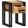vidaXL End Table Καφέ και Μαύρο 30 x 30 x 40 cm Στερεό ξύλο μάνγκο