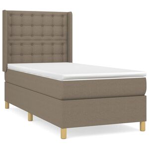 vidaXL &Kappa;&rho;&epsilon;&beta;ά&tau;&iota; Boxspring &mu;&epsilon; &Sigma;&tau;&rho;ώ&mu;&alpha; Taupe 80x200 &epsilon;&kappa;. &Upsilon;&phi;&alpha;&sigma;&mu;ά&tau;&iota;&nu;&omicron;