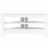 vidaXL ΓωνιακήΒάσηΤηλεόρασης Λευκό 102 x 40,5 x 45 εκ