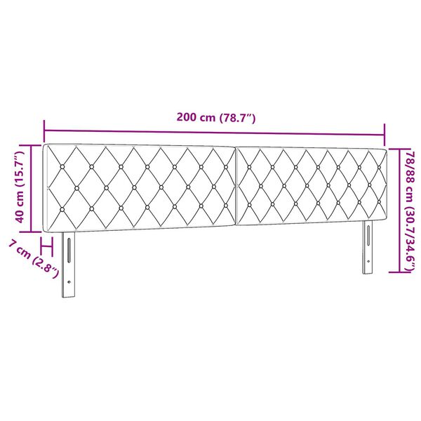 vidaXL LED Κεφαλάρι με Κρύσταλλα Ραμμένα, Ροζ 100 cm Βελούδο