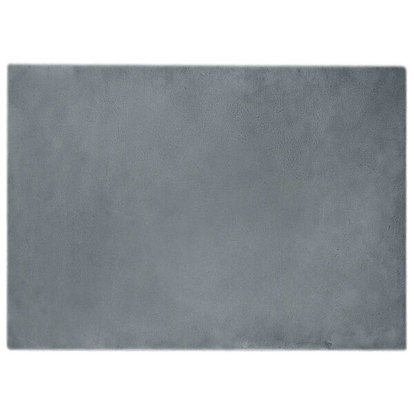 vidaXL Χαλιά Ψεύτικου Κουνελιού Ανθρακί 240 x 340 εκ. Πολυεστέρας