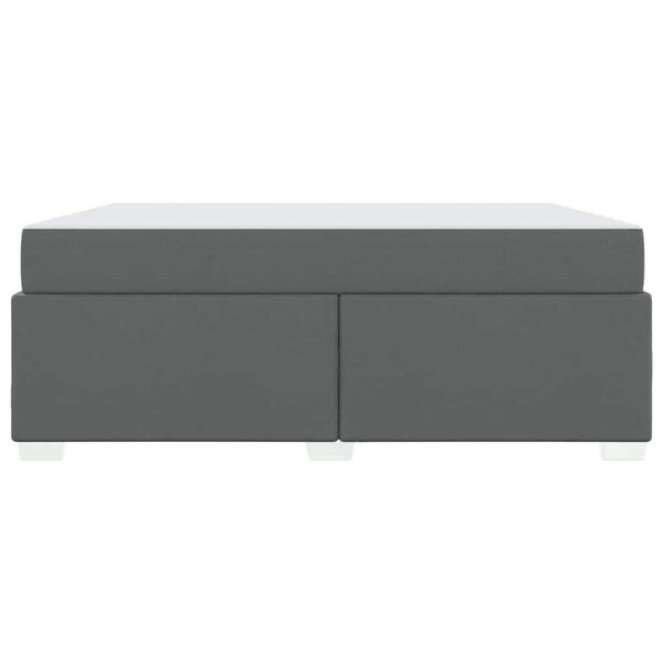 vidaXL Σκελετός Κρεβατιού Σκούρο γκρι 180 x 200 cm ύφασμα