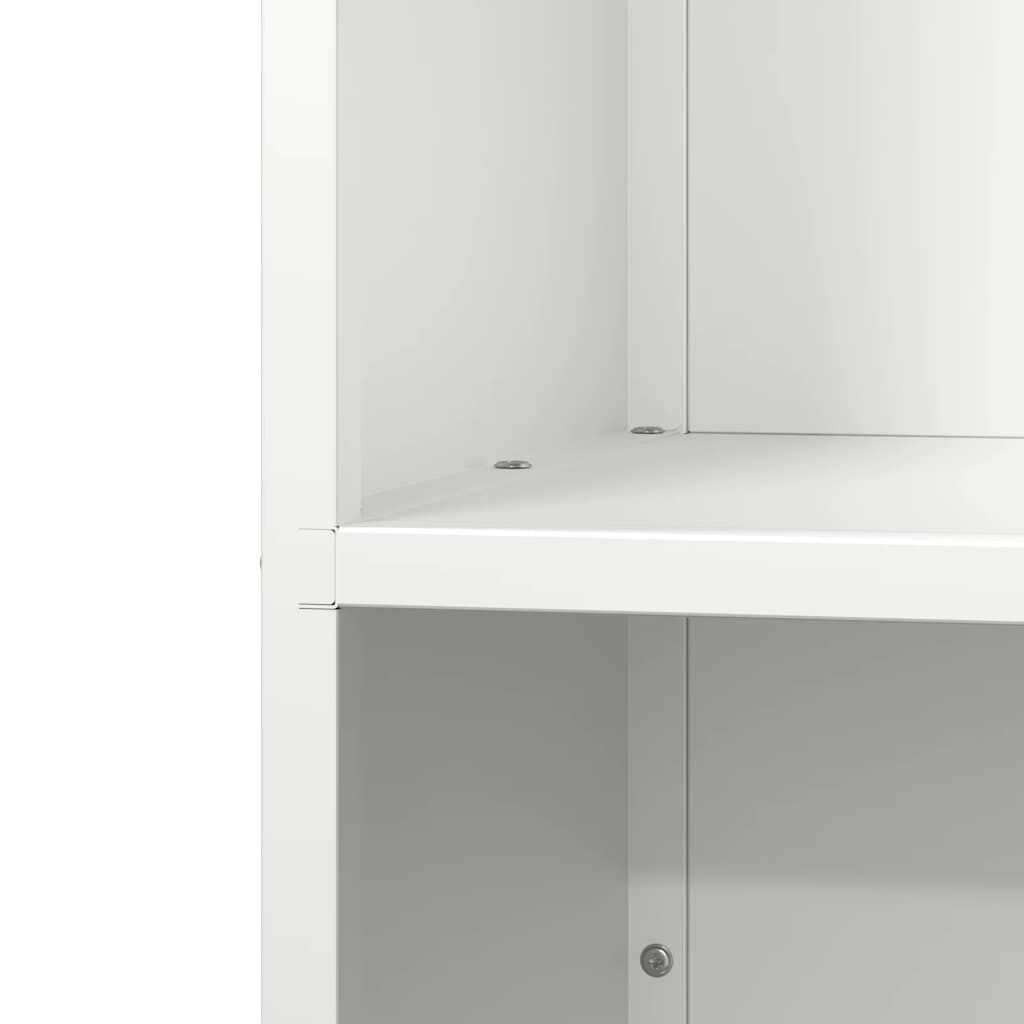 vidaXL Ράφι Καυσόξυλων Λευκό 40x30x75 εκ. Χάλυβας ψυχρής έλασης