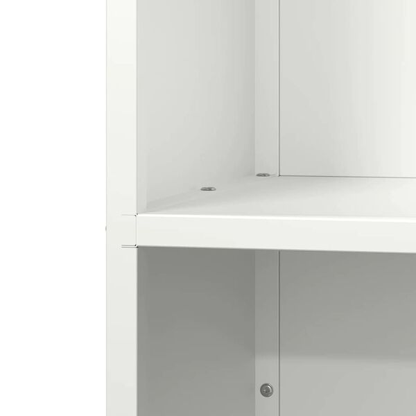 vidaXL Ράφι Καυσόξυλων Λευκό 40x30x75 εκ. Χάλυβας ψυχρής έλασης