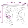 vidaXL Υποπόδιο Κήπου 40 x 36,5 x 38,5 εκ. από Μασίφ Ξύλο Ελάτης