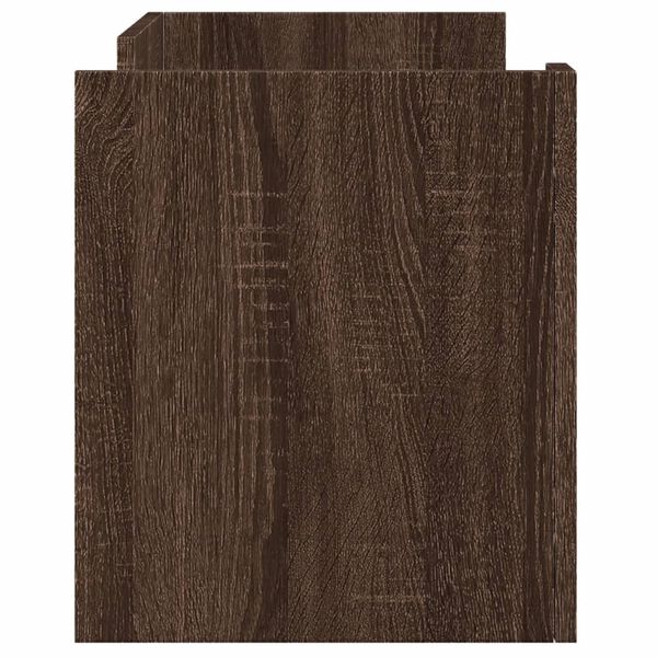 vidaXL Έπιπλο Τηλεόρασης Καφέ Δρυς 80x35x40 εκ. από Επεξεργ. Ξύλο