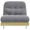vidaXL Καναπές Κρεβάτι Futon/Στρώμα 80x206x11 Εμποτισμένο Ξύλο Πεύκου