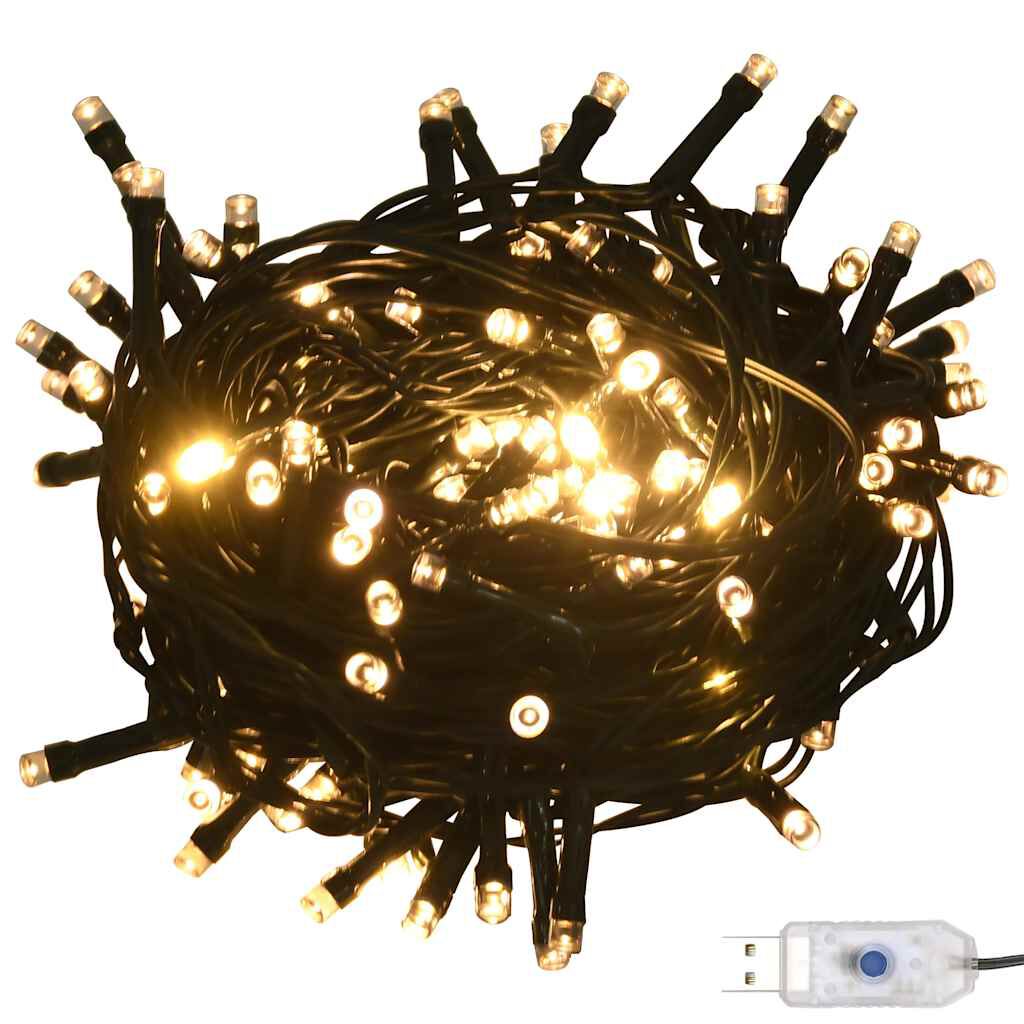 vidaXL Χριστουγεν. Μπάλες Σετ 120 τεμ με Κορυφή & 300LED Χρυσό/Μπρονζέ
