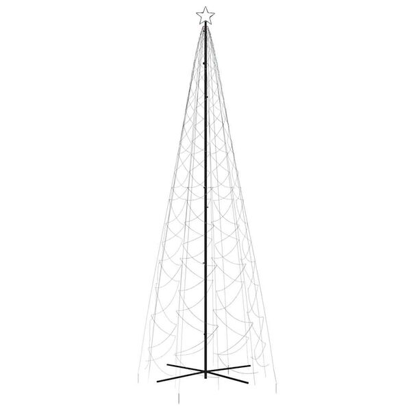 vidaXL Χριστουγεννιάτικο Δέντρο Κώνος 1400 LED Πολύχρωμο 160x500 εκ.
