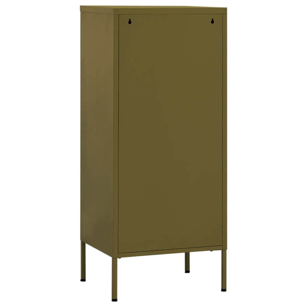 vidaXL Ντουλάπι Αποθήκευσης Πράσινο Λαδί 42,5x35x101,5 εκ. από Ατσάλι