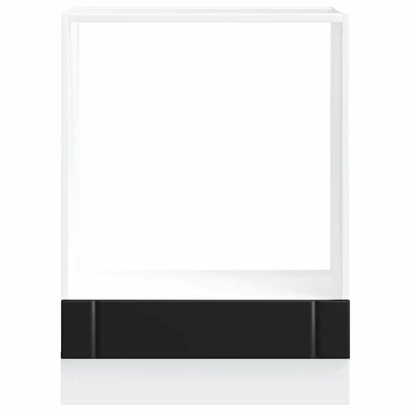 vidaXL Ντουλάπι φούρνου "Lucca" Μαύρο μηχανουργικό ξύλο