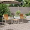 vidaXL ΞαπλώστραΉλιου 3-πρόσωπο 3 pcs Καφέ 200x60x88εκ Στερεό Ακακία