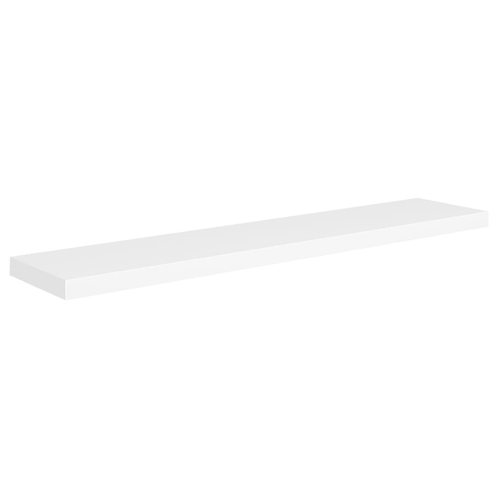 vidaXL Ράφι Τοίχου Άσπρο 120x23,5x3,8 εκ. MDF