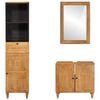 vidaXL Σετ Επίπλων Μπάνιου με συρτάρι 3 pcs Καφέ 38 x 33 x 160 εκ.