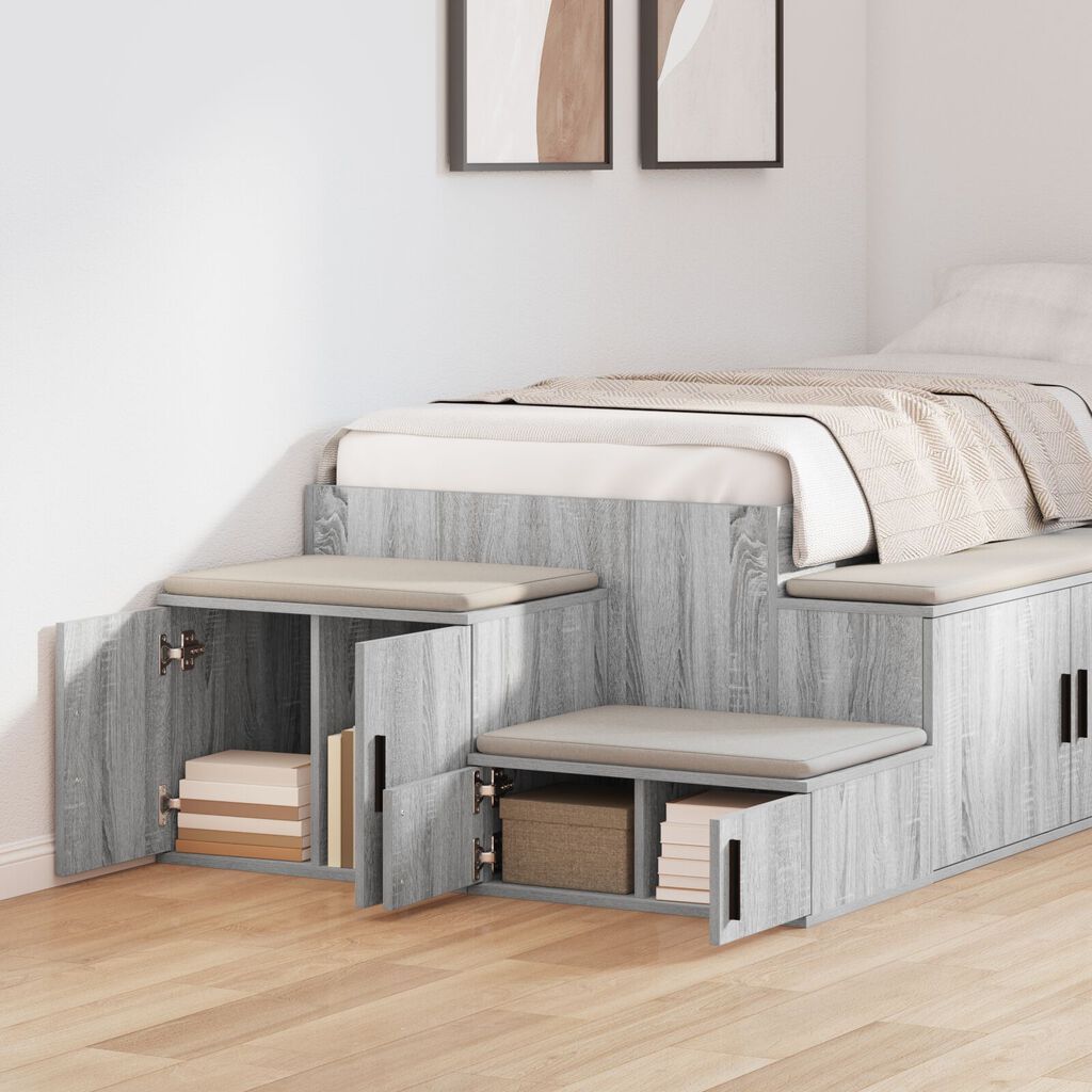vidaXL Ντουλάπι Αποθήκευσης Γκρι Σονόμα 118x41x40 εκ. Φτιαγμένο από Ξύλο
