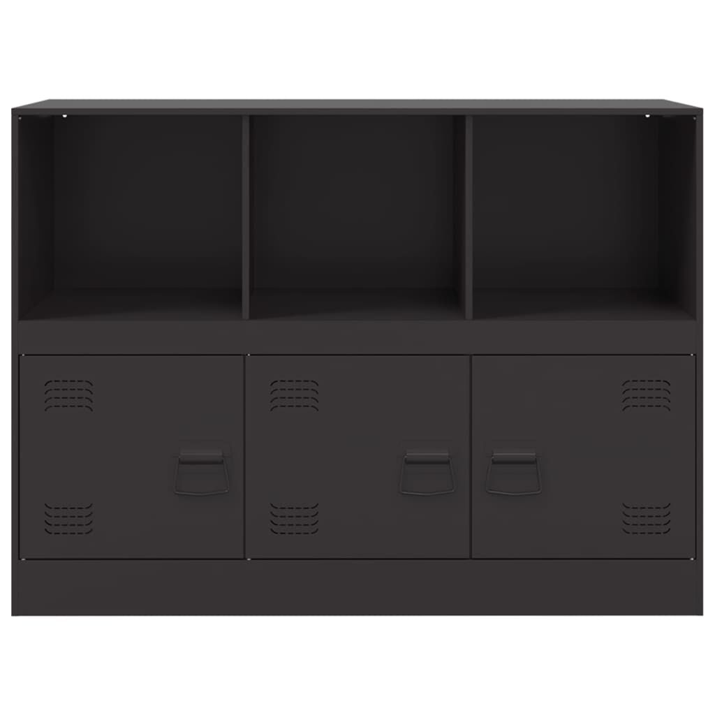 vidaXL Ντουλάπι Μαύρο 99x39x73 εκ. από Ατσάλι