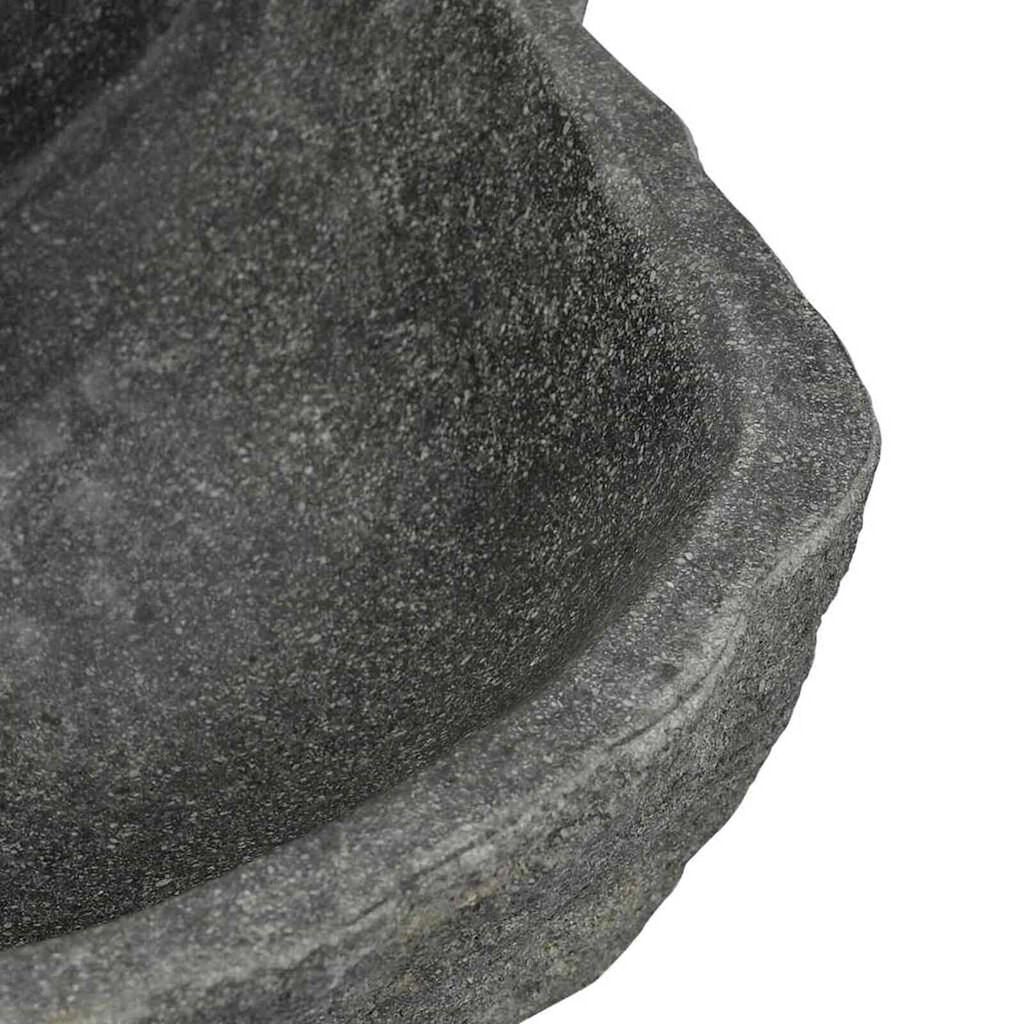 vidaXL Κρεμαστή Λεκάνη Γκρι (38-45) x (30-35) x 15 εκ. Πέτρα Ποταμού