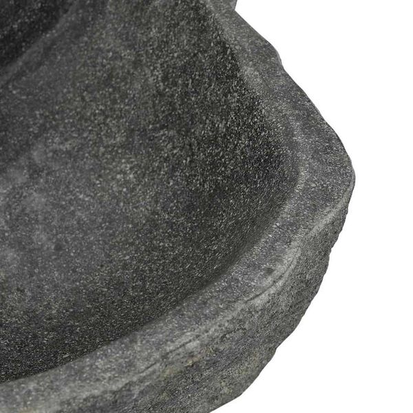 vidaXL Κρεμαστή Λεκάνη Γκρι (38-45) x (30-35) x 15 εκ. Πέτρα Ποταμού