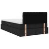 vidaXL Κρεβάτι με αποθηκευτικό χώρο και στρώμα Μαύρο 120 x 200 cm
