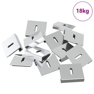 vidaXL &Beta;&rho;&alpha;&chi;ί&omicron;&nu;&alpha;&sigmaf; &Sigma;&tau;ή&rho;&iota;&xi;&eta;&sigmaf; &Kappa;&alpha;&theta;&rho;έ&phi;&tau;&eta; 340 &Nu;ί&kappa;&epsilon;&lambda; 35 x 30 x 8,3 mm &Alpha;&tau;&sigma;ά&lambda;&iota;