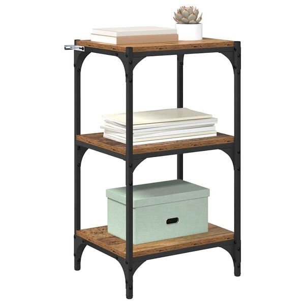 vidaXL Βιβλιοθήκη Παλαιό ξύλο 40 x 33 x 70,5 εκ.