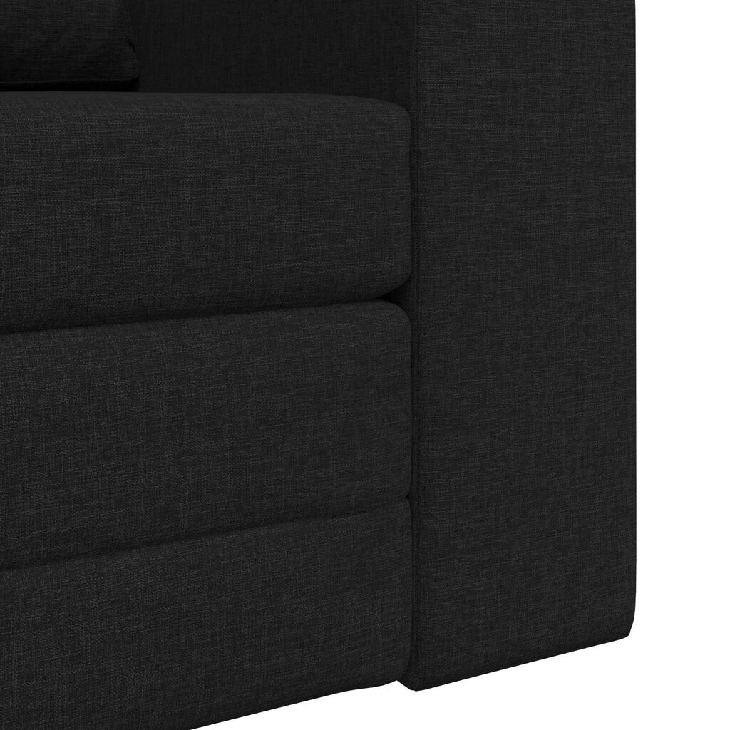 vidaXL Κατώφλι Καναπές Κρεβάτι 2 σε 1 Μαύρο 98x71x83 εκ Υφασμάτινο