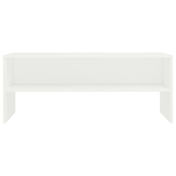 vidaXL Έπιπλο Τηλεόρασης Λευκό 100 x 40 x 40 εκ. από Επεξ. Ξύλο