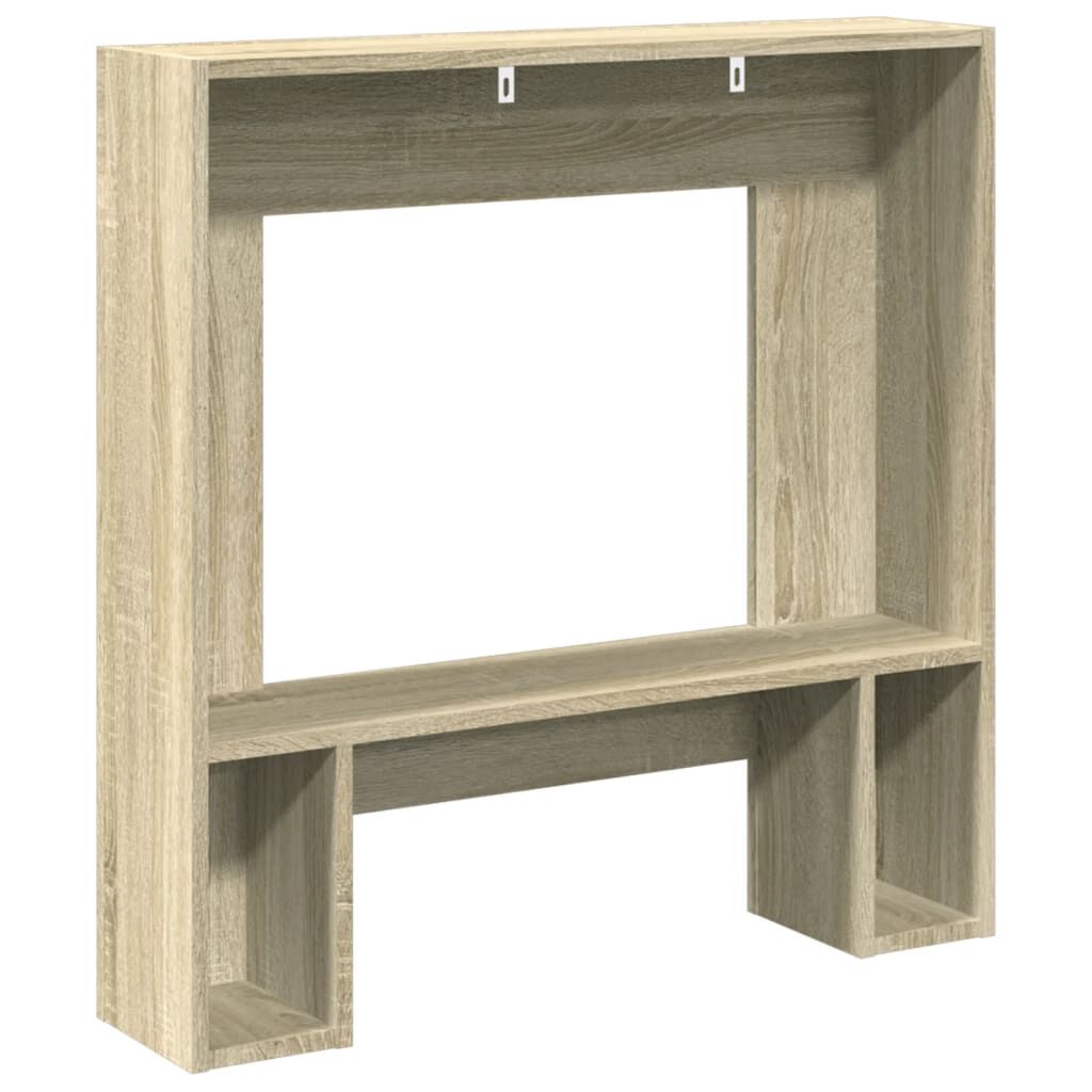 vidaXL Πλαίσιο Τζακιού Sonoma Δρυς 81x18x82 εκ. από Επεξ. Ξύλο