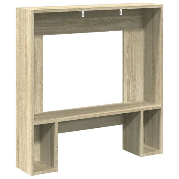 vidaXL Πλαίσιο Τζακιού Sonoma Δρυς 81x18x82 εκ. από Επεξ. Ξύλο