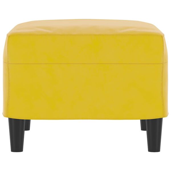 vidaXL Υποπόδιο Κίτρινο 60x50x41 εκ. Βελούδινο