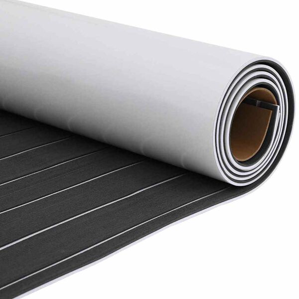 vidaXL Δάπεδο Σκάφους σκούρο γκρι και λευκό 240 x 90 εκ EVA αφρός