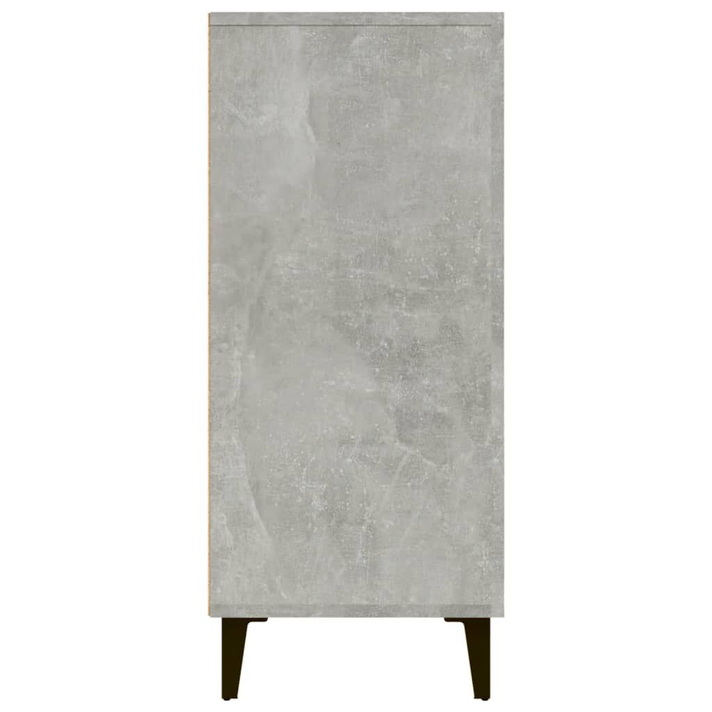 vidaXL Ντουλάπι Γκρι Σκυροδέματος 90x34x80 εκ. Επεξεργασμένο Ξύλο