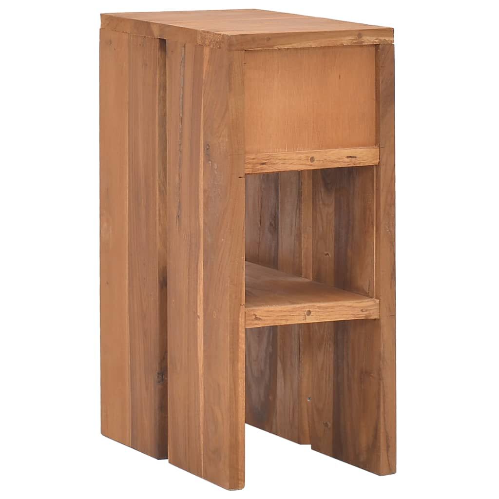 vidaXL Κομοδίνο 20 x 35 x 50 εκ. από Μασίφ Ξύλο Teak