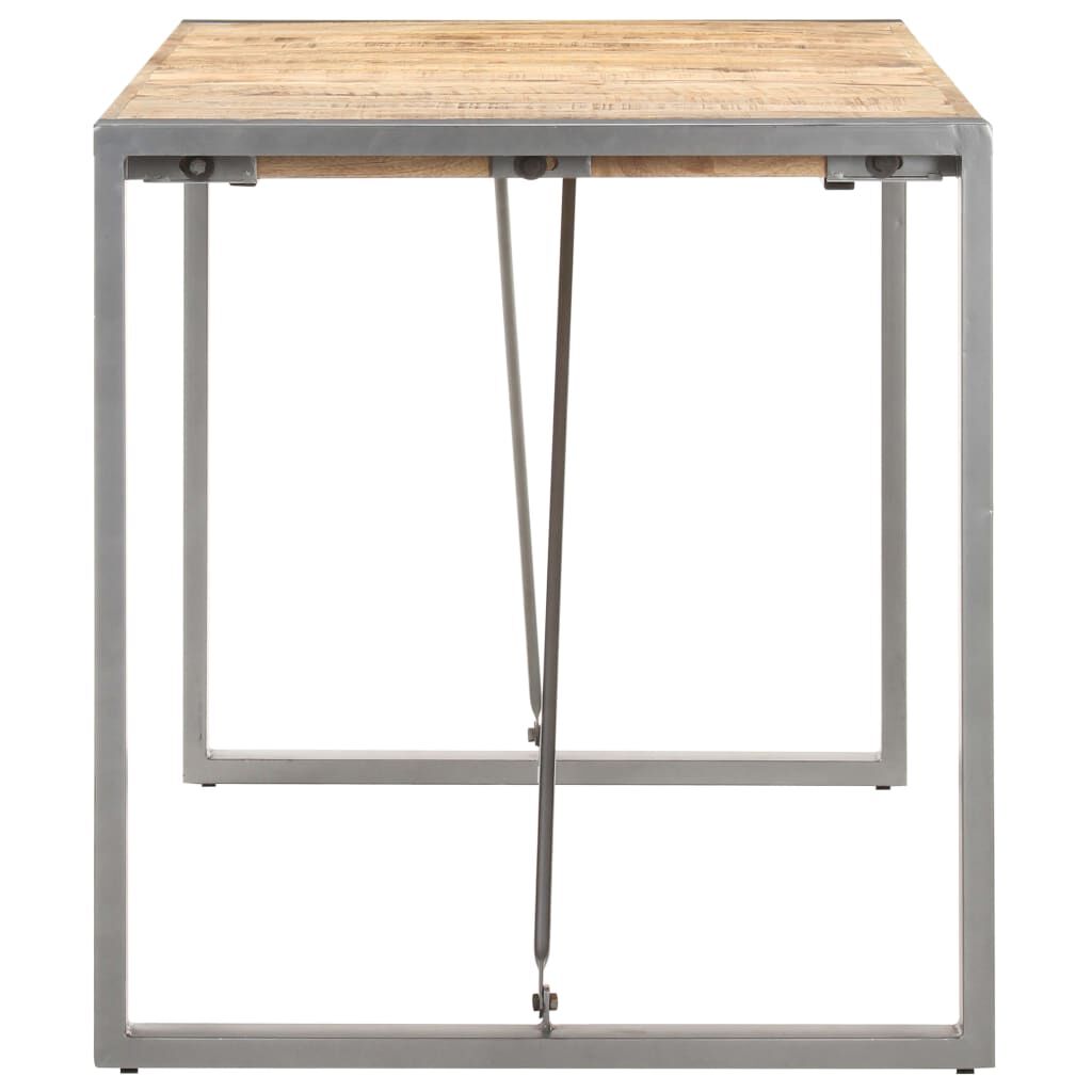 vidaXL Τραπεζαρία 160 x 80 x 75 εκ. από Μασίφ Ακατέργαστο Ξύλο Μάνγκο