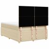 vidaXL &Kappa;&rho;&epsilon;&beta;ά&tau;&iota; Boxspring &mu;&epsilon; &Sigma;&tau;&rho;ώ&mu;&alpha; &Kappa;&rho;&epsilon;&mu; 140x200 &epsilon;&kappa;. &Upsilon;&phi;&alpha;&sigma;&mu;ά&tau;&iota;&nu;&omicron;