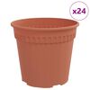vidaXL &Sigma;&tau;&rho;&omicron;&gamma;&gamma;&upsilon;&lambda;ή &Gamma;&lambda;ά&sigma;&tau;&rho;&alpha; &Lambda;&omicron;&upsilon;&lambda;&omicron;&upsilon;&delta;&iota;ώ&nu; 24 pcs &Kappa;&epsilon;&rho;&alpha;&mu;&iota;&delta;ί &Oslash; 19 x 16 &epsilon;&kappa;